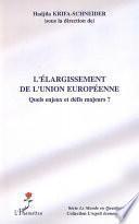 Télécharger le livre libro L'élargissement De L'union Européenne